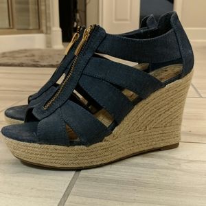 Jean wedges